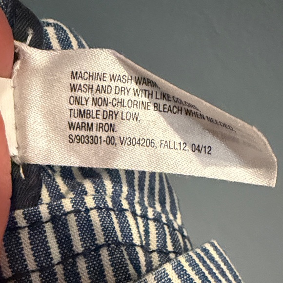 GAP Vintage  Women’s Striped Military Jacket - Navy and White - Picture 3 of 8